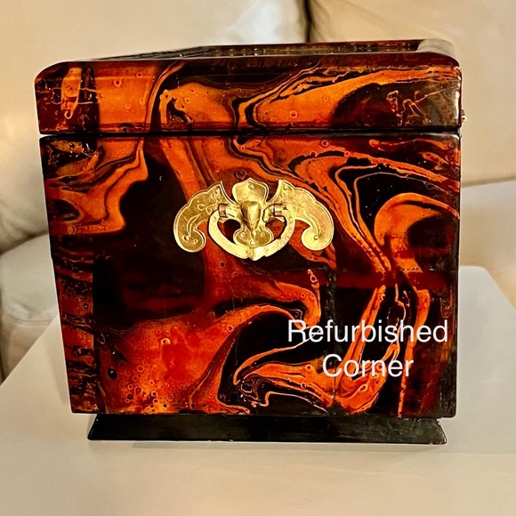 Jewelry Box East Asian Cork Art Ruanmu Hua Design - Picture 6 of 10